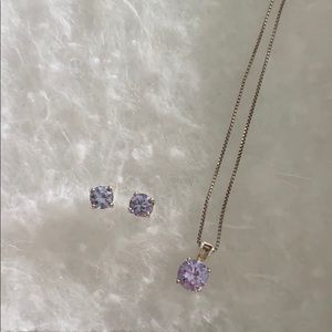 Silver and purple zirconia